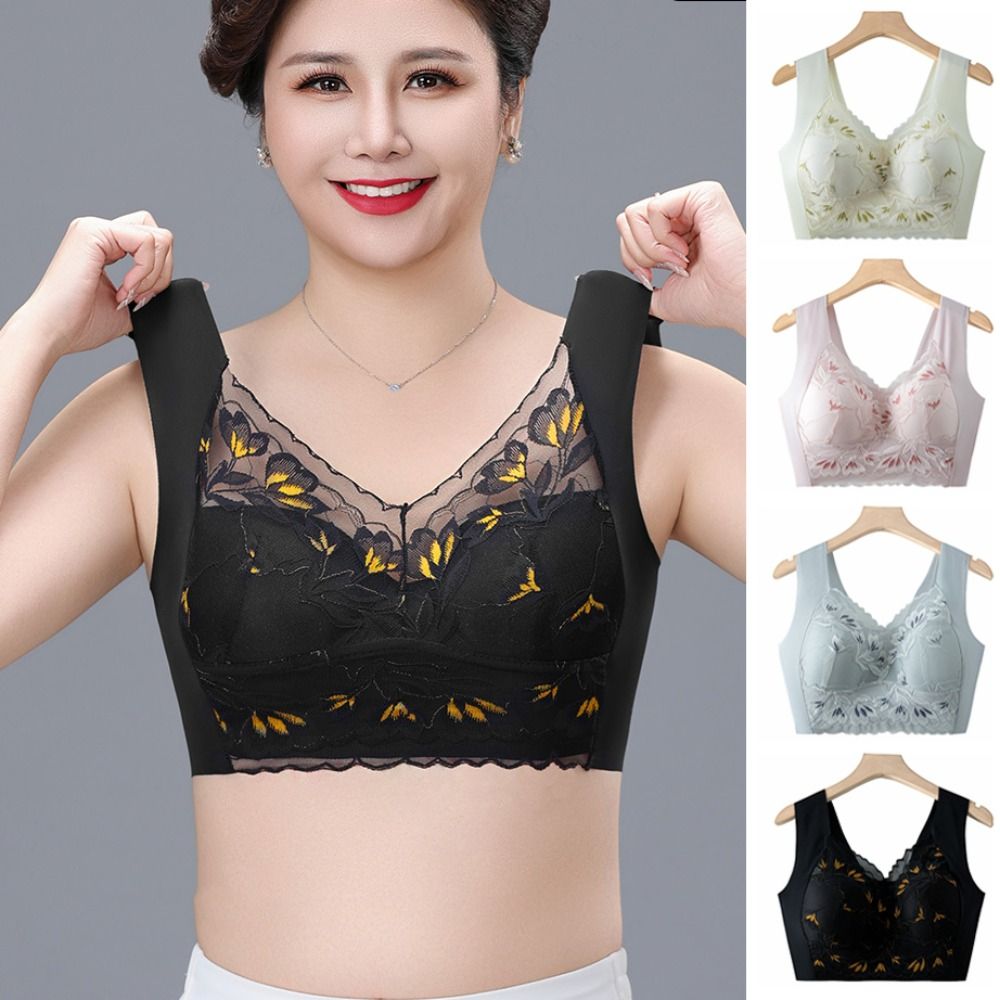 Breathable Plus Size Lace Wire - огляд і ціна Plunge Bra Push Up