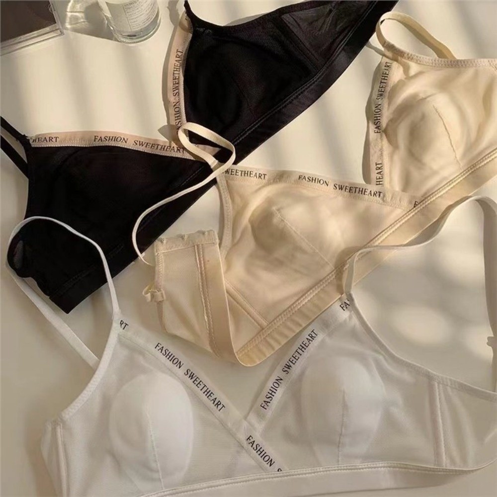 Mesh Thin Wireless Deep V Bra  - огляд і ціна Plunge Bra Push Up