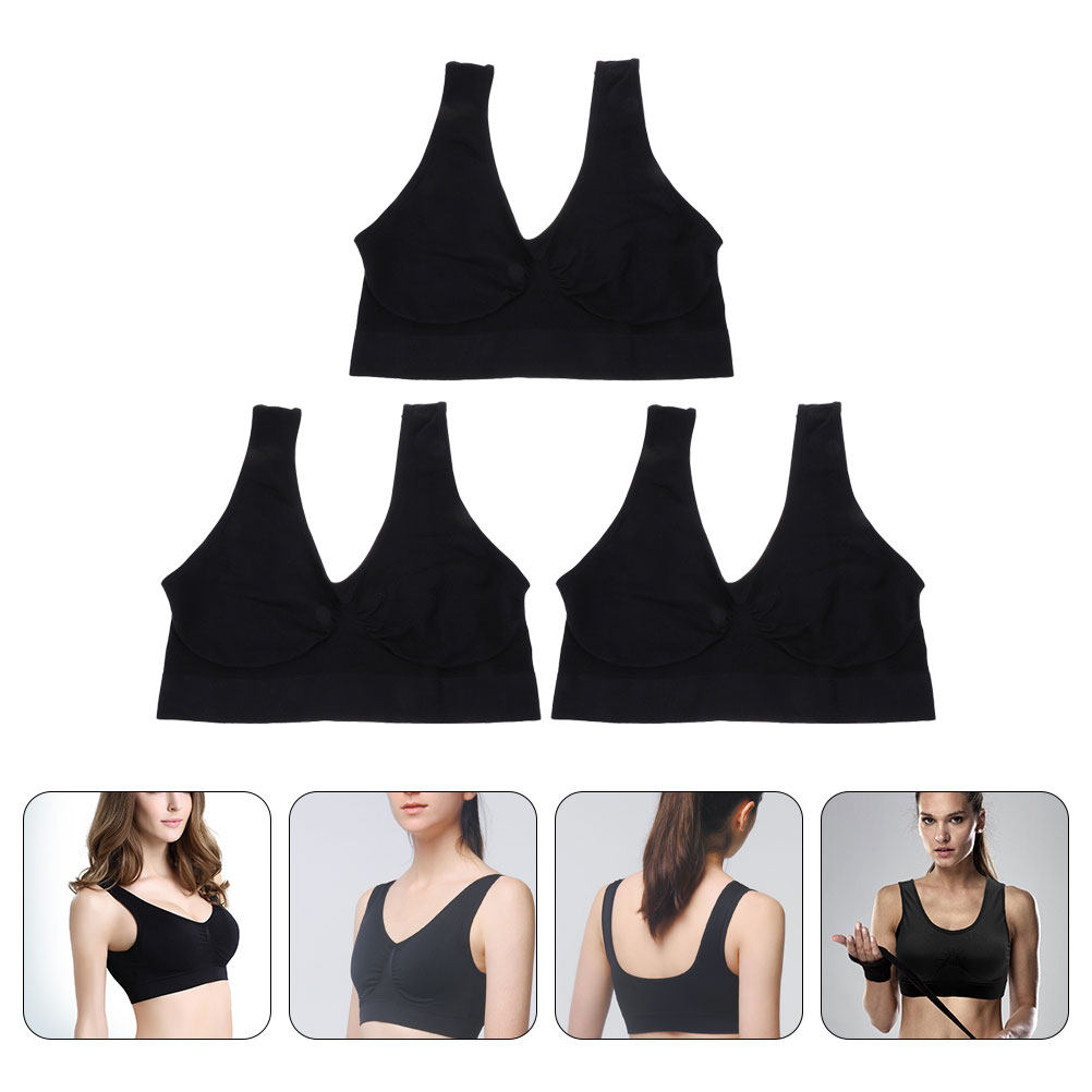 3Pcs Yoga Bras Wirefree Sports - огляд і ціна Wirefree Bra Comfort
